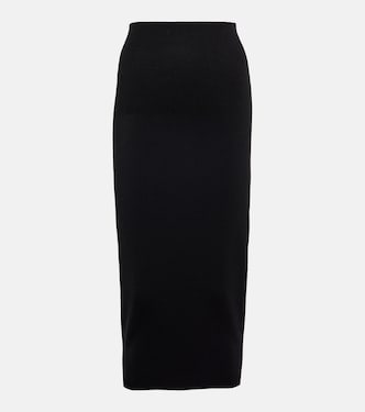 VB Body high-rise knit midi skirt | Victoria Beckham