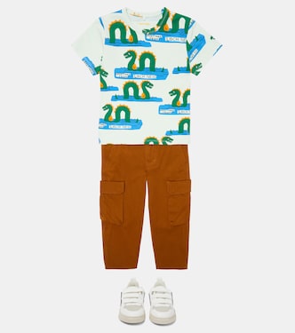 Printed cotton-blend T-shirt | Mini Rodini