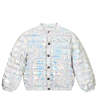 Chaqueta acolchada metalizada | Balmain Kids