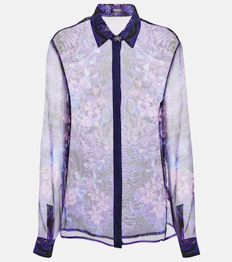 Hemd aus Seidenchiffon | Versace