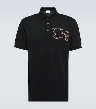 Polo en piqué de algodón con Equestrian Knight | Burberry