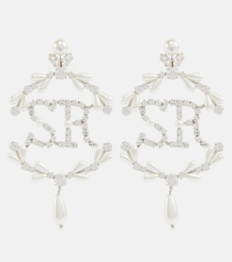 Perlenohrringe mit Kristallen | Simone Rocha