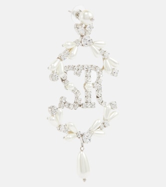 Perlenohrringe mit Kristallen | Simone Rocha