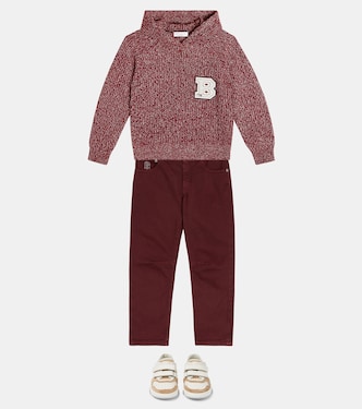 Wool, cashmere, and silk hoodie | Brunello Cucinelli Kids
