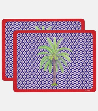Hima Palma Pervinch set of 2 placemats | Lisa Corti