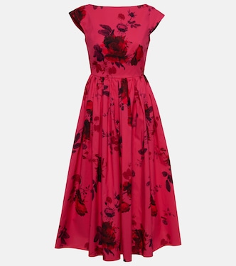 Abito midi in faille di cotone | Erdem