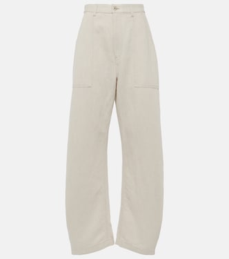 Weite Hose Balloon aus Baumwolle und Leinen | Loewe