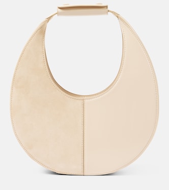 Cabas Moon Split en cuir et daim | Staud