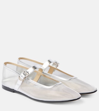 Ballerine in mesh con pelle | Le Monde Béryl