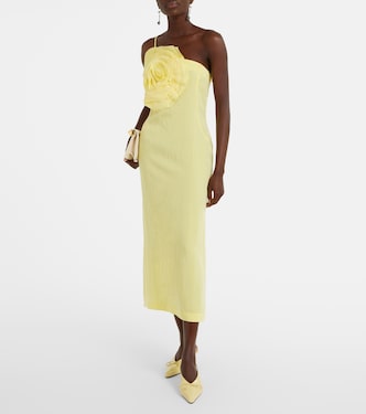 Abito midi con applicazione floreale | Blumarine