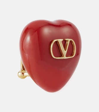 Pendientes de clip Coeur Royal con esmalte | Valentino