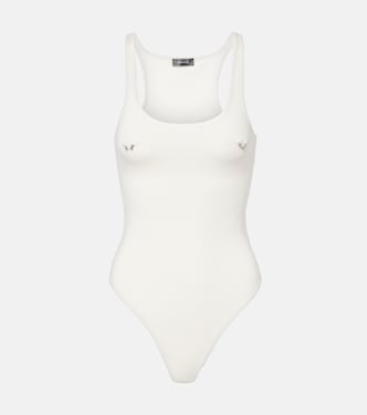 Body in cotone con applicazioni | Mugler