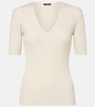 Top in maglia di lana a coste | Joseph