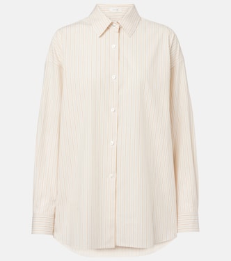 Caster striped cotton poplin shirt  | The Row