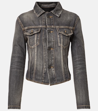 Lace-up denim jacket | Balenciaga