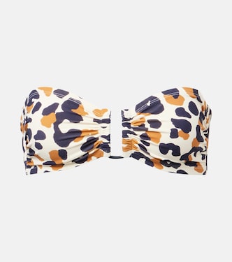 Top de bikini bandeau Perle estampado | Eres