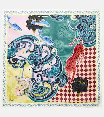 Rochester printed silk scarf | Alémais