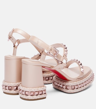 Sandali con plateau Superaclou 85 in pelle | Christian Louboutin