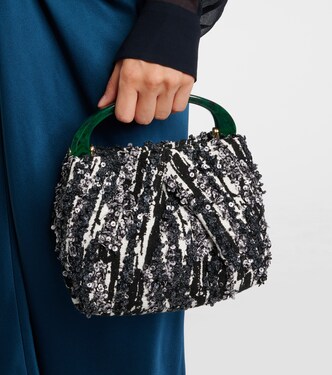 Tote Bag aus Jacquard mit Pailletten | Dries Van Noten