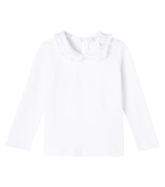 Blusa de popelín en mezcla de algodón | Monnalisa