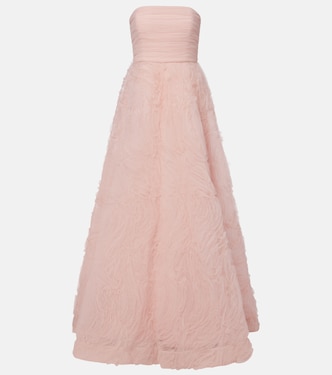 Strapless tulle gown | Rebecca Vallance
