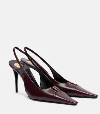 Babylone Breteuil leather slingback pumps | Saint Laurent