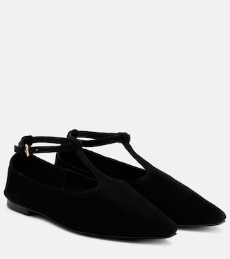 Mary-Jane-Ballerinas Ward aus Veloursleder | A.Emery