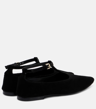Mary-Jane-Ballerinas Ward aus Veloursleder | A.Emery