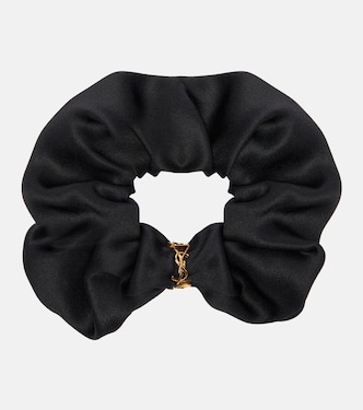 Cassandre silk satin scrunchie | Saint Laurent