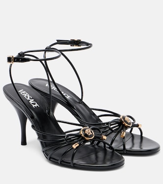 Slingback-Sandalen aus Leder | Versace