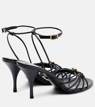 Leather slingback sandals | Versace