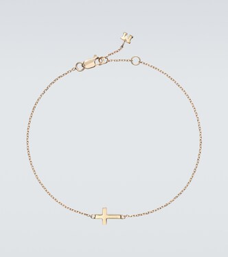 Mini Cross 14kt gold bracelet | Mateo