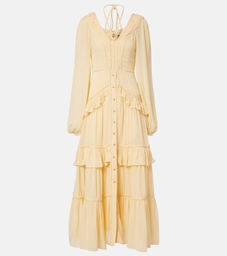 Vestido largo con volantes | Farm Rio