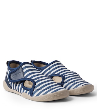Shawn striped slip-on shoes | Wheat