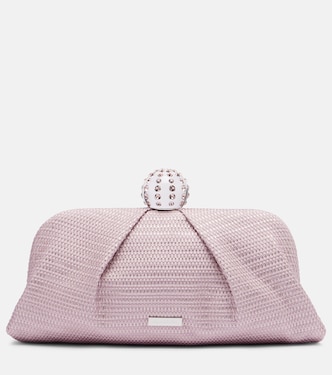 Tequila embellished canvas clutch | Aquazzura