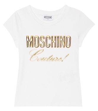 Logo cotton-blend T-shirt | Moschino Kids