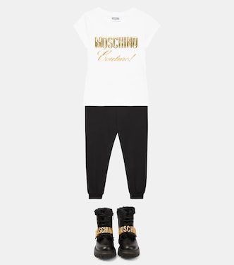 T-Shirt aus einem Baumwollgemisch | Moschino Kids