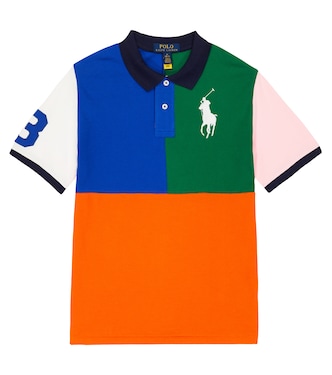 엠브로이더리 코튼 피케 폴로 셔츠 | Polo Ralph Lauren Kids