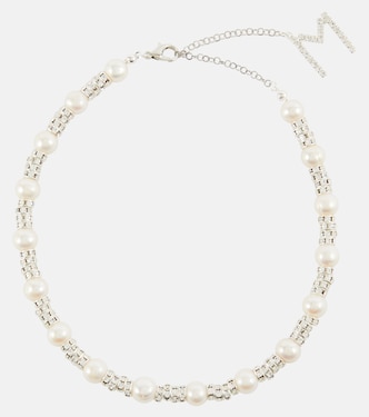 Collana con quarzo rosa e perle bijoux | Magda Butrym