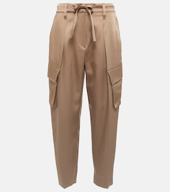 High-rise cargo pants | Brunello Cucinelli
