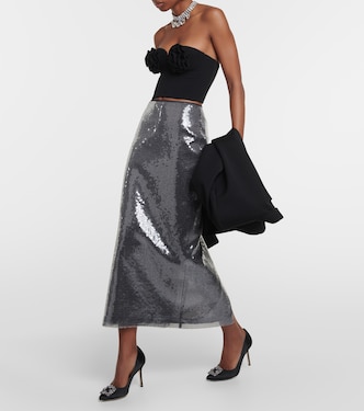 Escarpins Hangisi 90 en satin | Manolo Blahnik