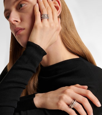 Anello Iris in argento sterling con zaffiri, acquamarina e tanzanite | Spinelli Kilcollin