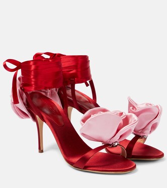 Sandales en satin à fleurs | Magda Butrym