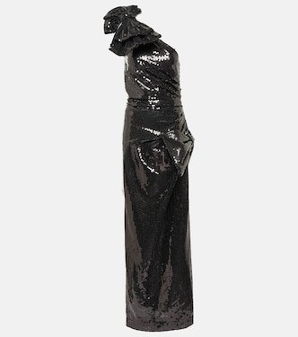 Sequined one-shoulder gown | Nina Ricci