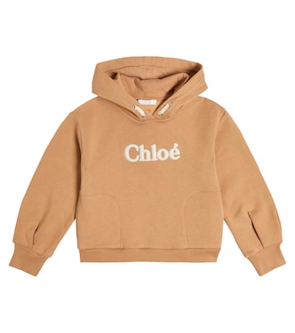 Sudadera con capucha de algodón con logo | Chloé Kids