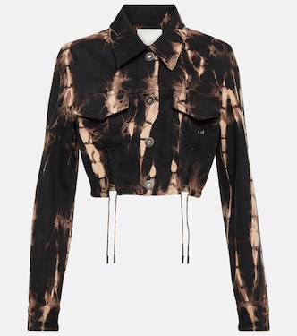 Veste en jean raccourcie tie & dye | Dion Lee