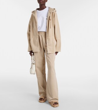 Sandalen Fussbett aus Leder | Prada