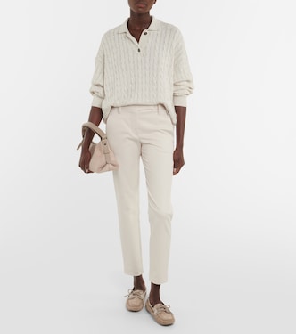 Pantalones chinos de mezcla de algodón | Brunello Cucinelli