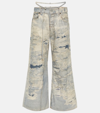 Repair mid-rise wide-leg jeans | Acne Studios