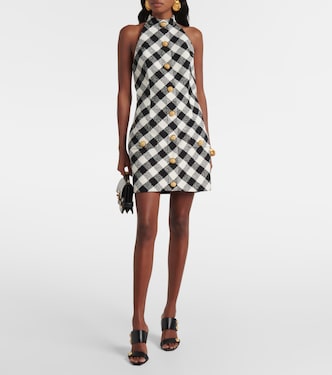Robe en tweed de coton mélangé | Balmain